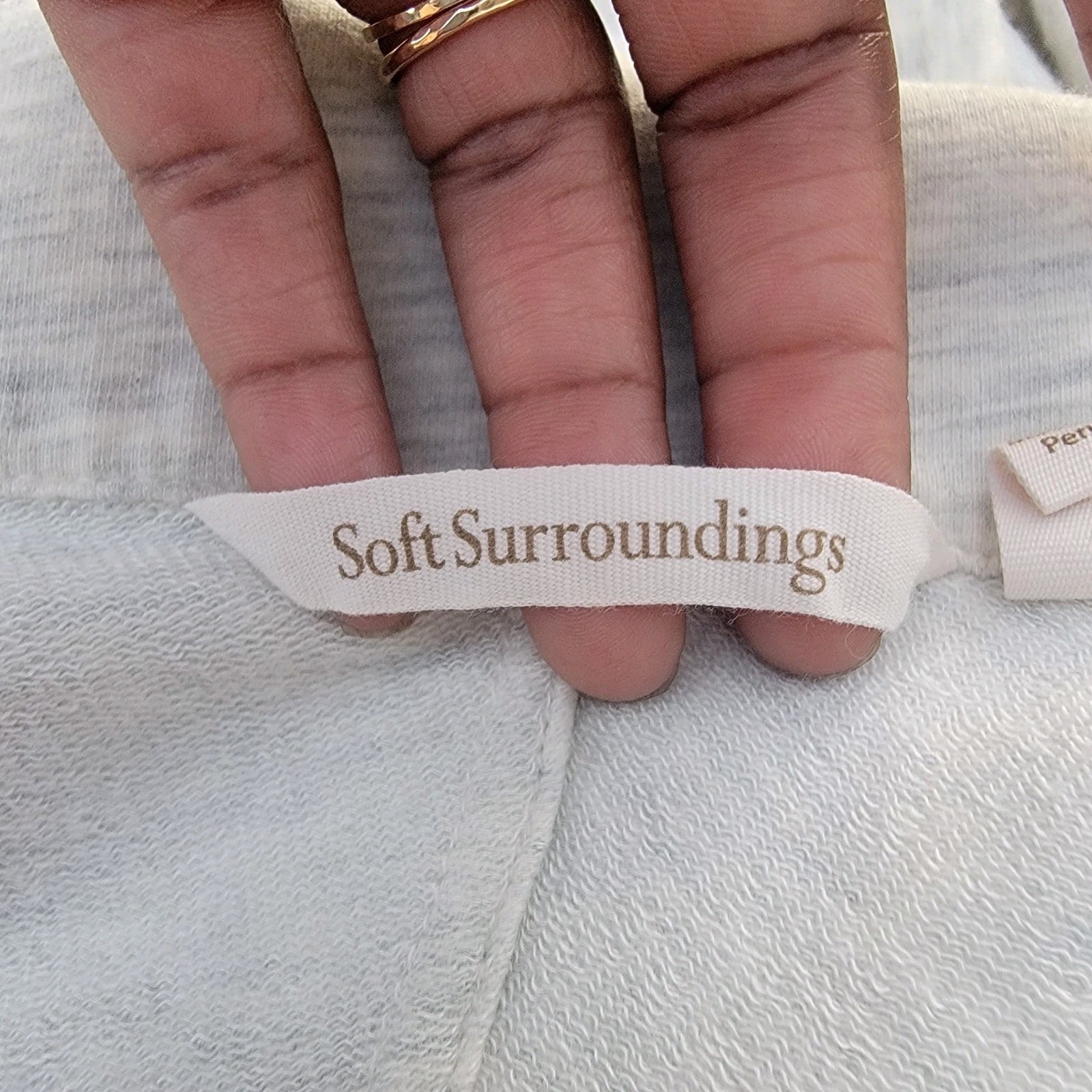 soft surroundings split cowl neck single button c… - image 5