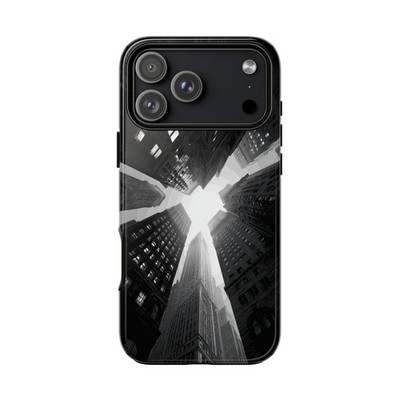 Phone Ink - iPhone | Galaxy | Pixel Case - Sky View Gray City Buildings