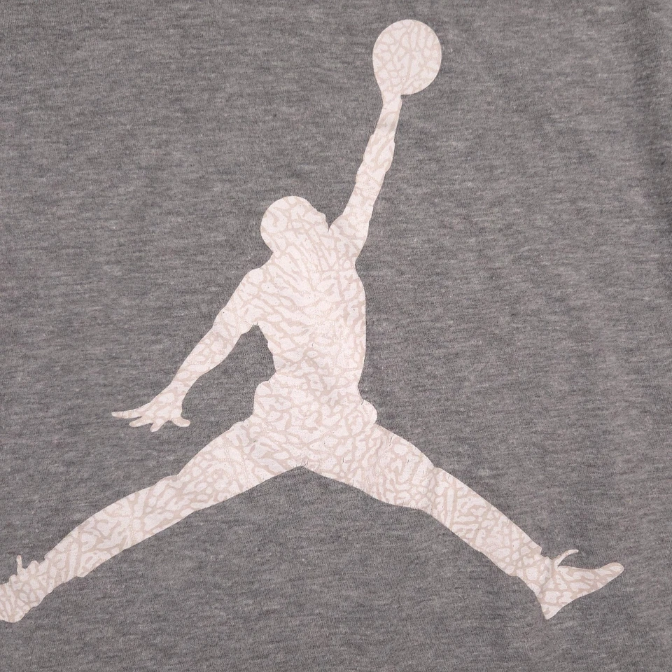 Jordan Shirt Youth Large Gray Jumpman Basketball Tee 12-13 Years Boys Athletic - Image 4 of 4
