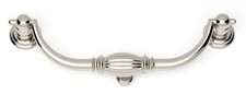Alno A233-6 Nickel Tuscany 6" Center To Center Drop Cabinet Pull