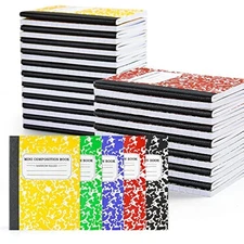 Feela 40 Pack Mini Composition Notebook Bulk, Cute Pocket Composition Note Pad,