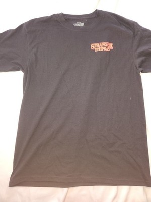 Stranger Things Netflix Graphic T-Shirt Mens L Black Cast Eleven Crewneck Tee