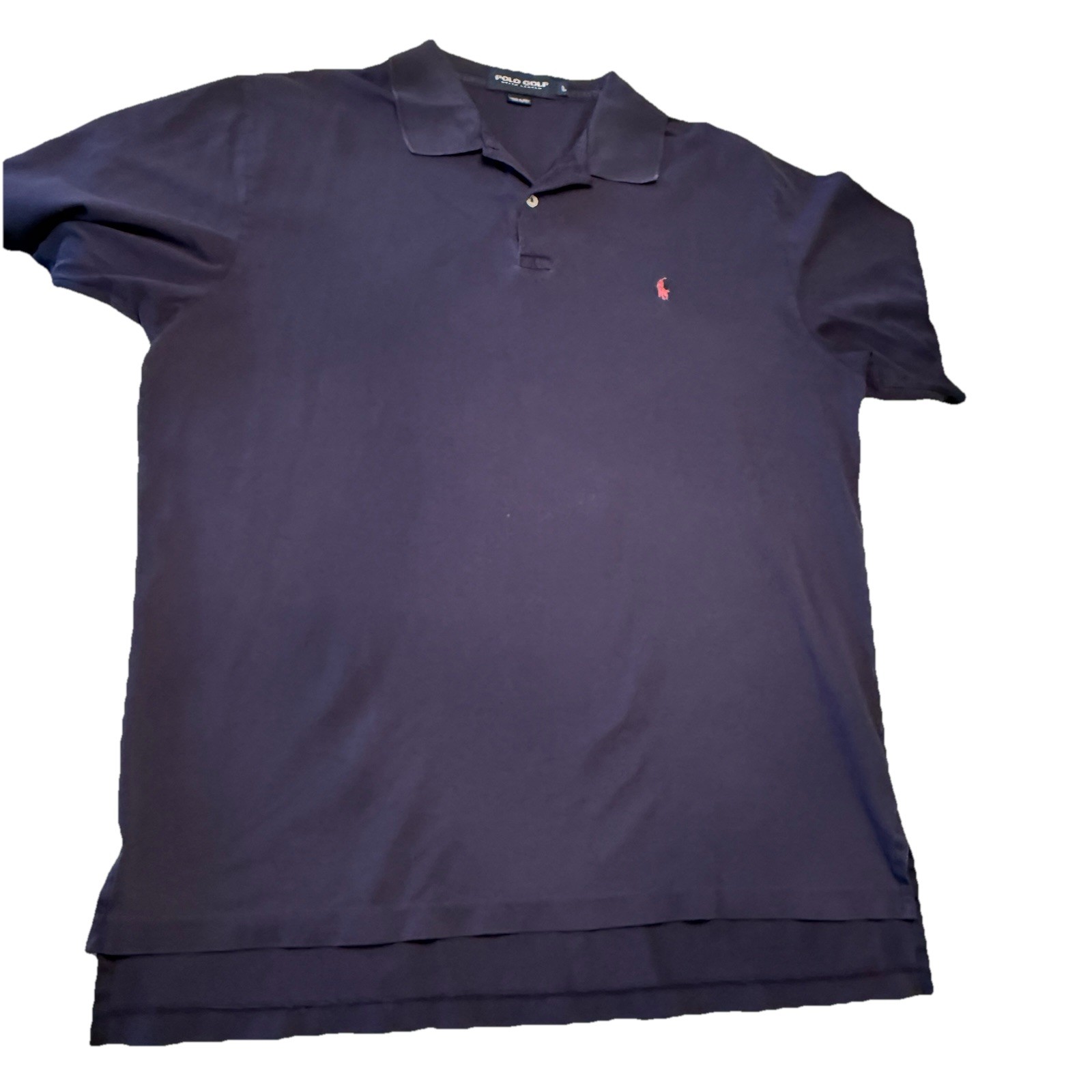 Polo Golf Ralph Lauren Camicia Adulto Grande Blu Navy Polo Uomo Rosa Pony MACCHIATO