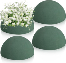 Floral Foam Round, 4 Pack Floral Dry Foam Half Ball Round Flower Foam for Artifi