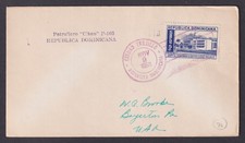 Dominican Republic 1952 Naval Cover to USA Patrullero Cibao P-103 Military Mail