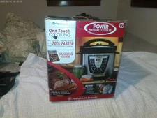 New In Open Box- Unused- 6-quart Power Pressure Cooker XL no manuels or books