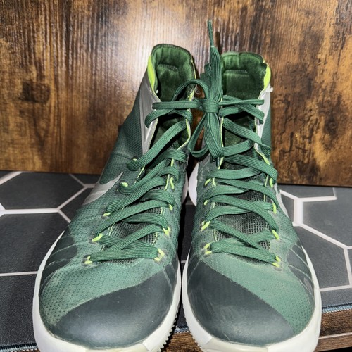 Nike Hyperdunk 2015 TB Size 8.5 Green/Metallic Silver Good Cond. Sneakers Shoe - Picture 2 of 8