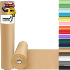Brown Wrapping Paper, Craft Kraft Paper 17.5"X 1200"(100') for Gift Wrapping Bul