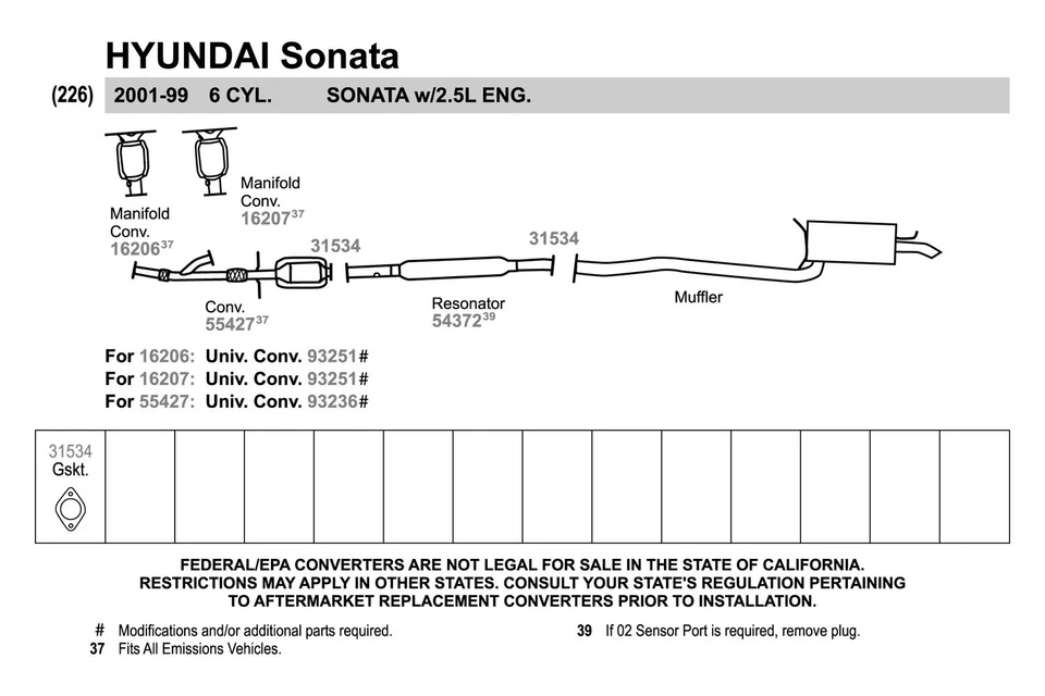 For Hyundai Sonata 99-05 Stainless Steel Round Aluminized Resonator Assembly Foto 4 de 4