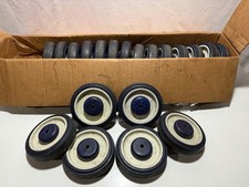 Bulk Lot of 20 Shopping Cart Replacement Wheels 5" Blue Polyurethane Caster