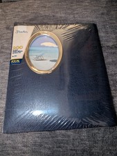 Studio Focal Pocket Photo Album 200 pocket W/ Memo Area, Brass Frame NEW sealed