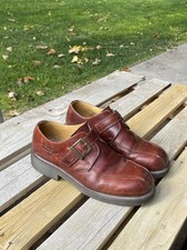 Vintage Dr. Martens Made in England brown leather monk strap shoes