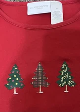 Excellent Condition Liz Claiborne Christmas Shirt Sweater Top