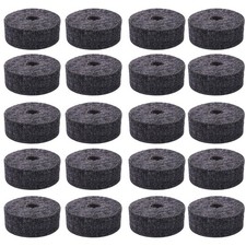 A-xctoe Round Soft Grey Cymbal Stand Felt Washer Replacement for Drum Set of 20