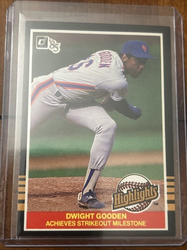 1985 Donruss Highlights #32 Dwight Gooden METS GEWINNT REKORD New York Mets - Bild 1 von 2