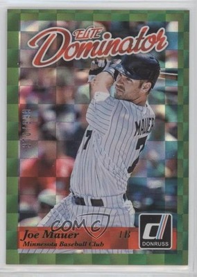 2014 Panini Donruss Elite Dominator Series 2 370/999 Joe Mauer #14 HOF 00ka