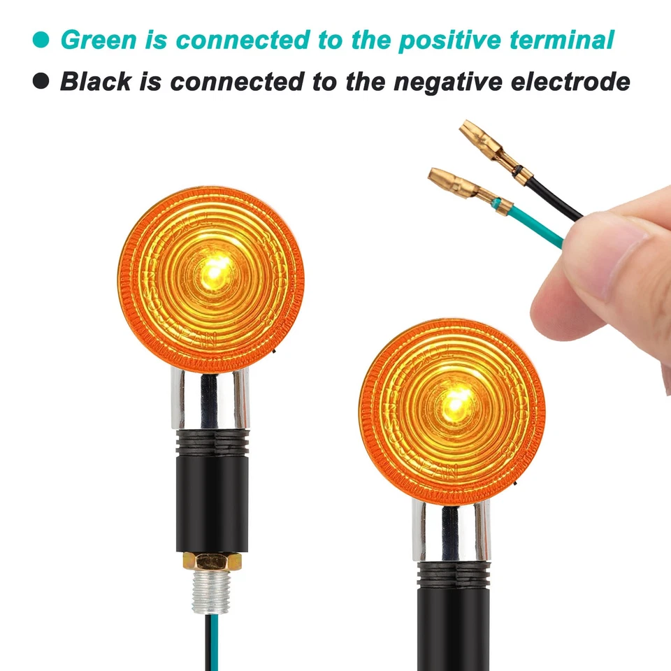 Motorcycle Bullet Turn Signals Blinker Lights For Honda Shadow Aero 750 VT750C Foto 3 de 4