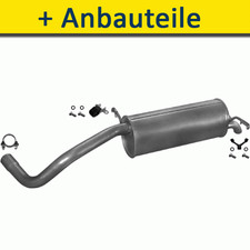 Endtopf Auspuff+ für VW POLO FLIEßHECK 1.4 D 1.9 101/64/69-80/75PS 2001-2009