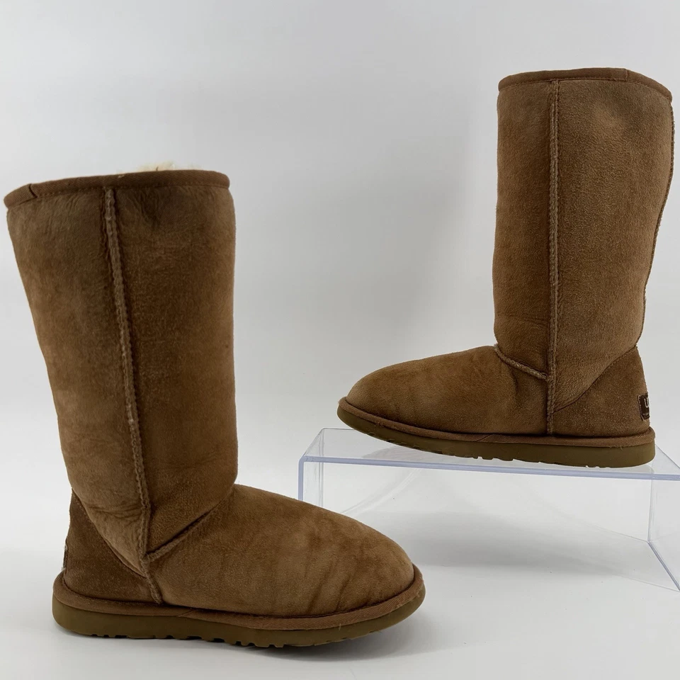 Botas clásicas altas de gamuza UGG Australia para mujer piel de oveja castaño - talla 5 (5815) Foto 3 de 4