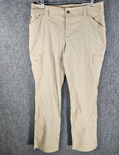 Duluth Trading Women's Size 12 x33 Dry on the Fly Bootcut Mid Rise Pants Tan NWT