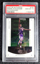 SP /1500 PSA 10 GEM MINT 2002 AMARE STOUDEMIRE RC SP AUTHENTIC ROOKIE AUTO G6070
