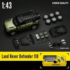 1:43 Land Rover D110 Alloy Model:Fixed,dust Cover,doors Open,push-pull,Bday Gift