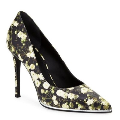GIVENCHY 41 11 Escarpin Floral Print Pumps Photorealistic Babys Breath Stiletto