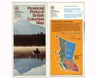Vintage 1980 Provincial Parks of British Columbia Canada Official Road Map — photo 1