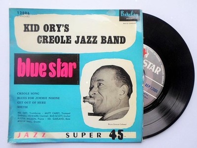 Kid Ory Blue Star Volume 1 EP Barclay 12006 EX/VG 1959 French pressing in pic...