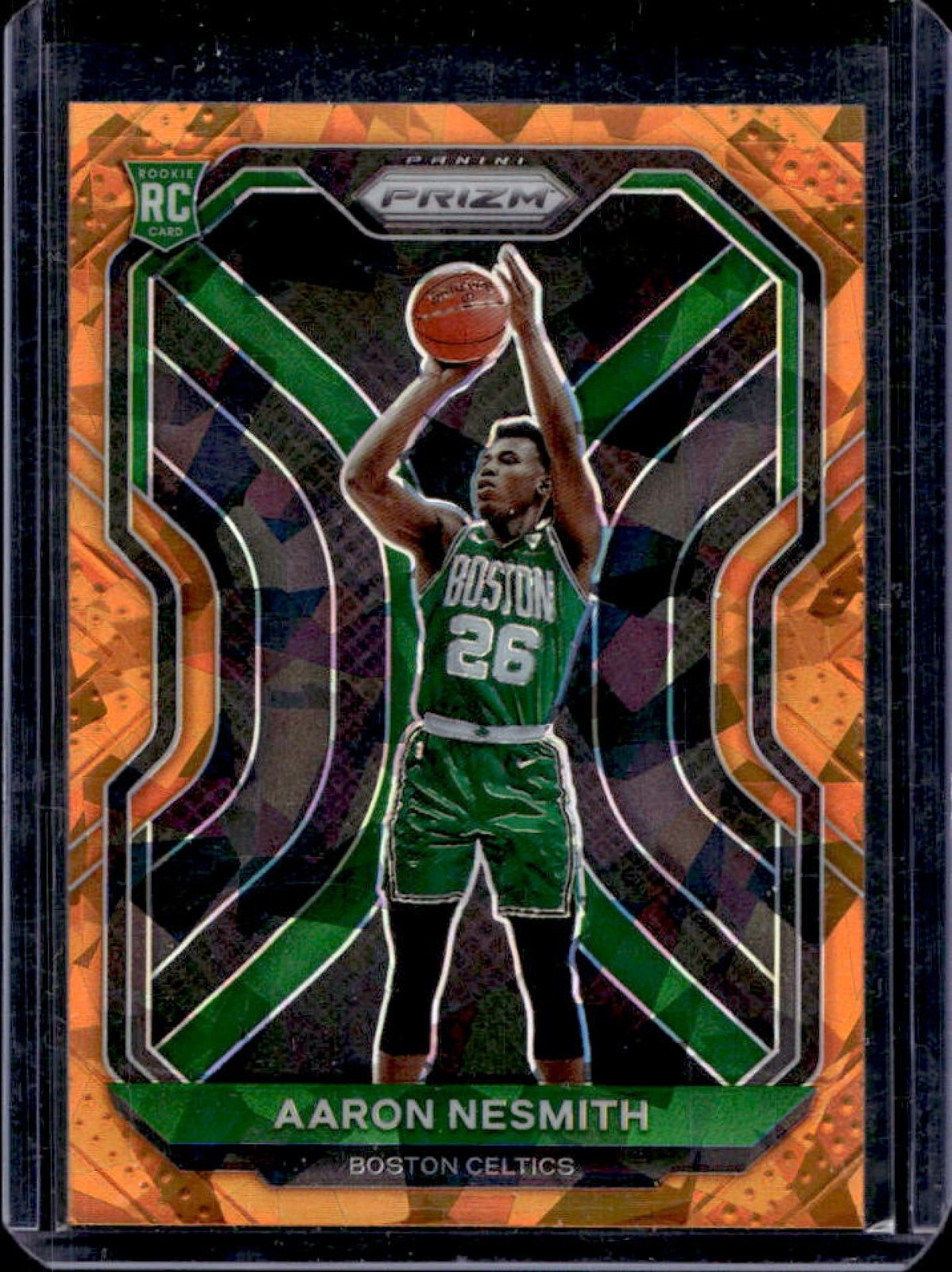 2020-21 Prizm Aaron Nesmith RC Orange Ice Prizm #282 Celtics
