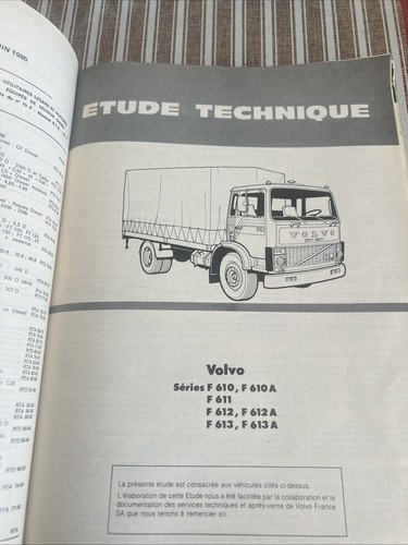 REVUE TECHNIQUE VOLVO F 610 611 612 613 F610 F610A F611 F612 F612A F613 F613 A - Foto 3 di 9