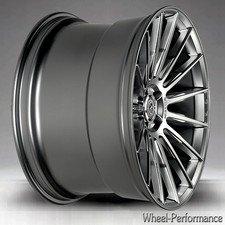 20 Zoll A401 deep concave Alufelgen 9x20 5x112 ET34 grau frontpoliert für Audi