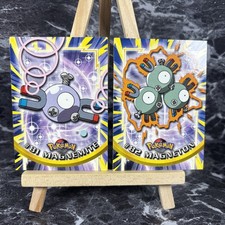 Pokémon TCG Topps Blue Logo #81 Magnemite #82 Magneton MP SET