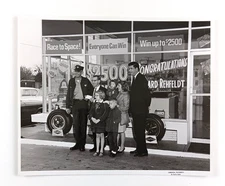 1960s Arlington TX Conoco Gas Service Station Auto Garage Prize Winner VTG Photo