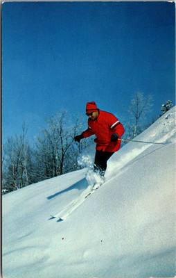 Postcard Edi Mall Director of Hannes Schneider Ski School Skiing Downhill