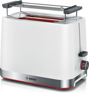 Bosch Toaster 2 Scheiben Mymoment TAT4M221 Weiß 950W Auftau BröTchenaufsatz