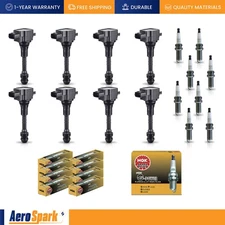 8 Ignition Coil & 8 NGK Platinum Spark Plug for 2008-2015 Nissan TITAN 5.6L V8