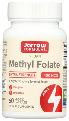 Methyl Folate Dietary Supplement 400 Mcg 60 Capsules By Jarrow Formulas