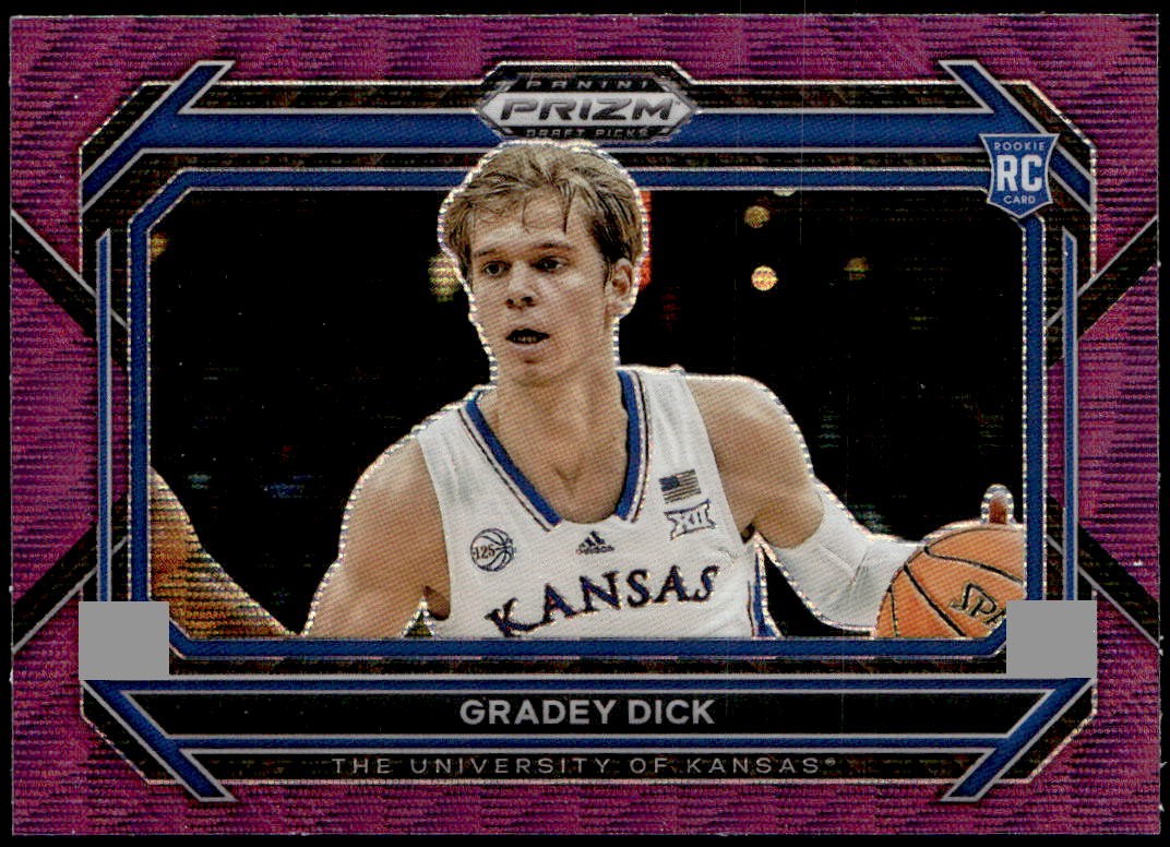 2023 Panini Prizm Draft Picks #84b Gradey Dick Purple Wave Rookie Variation F3