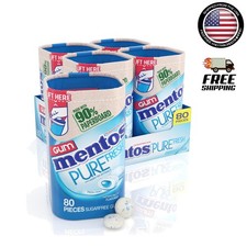 Guilt-Free Fresh Mint Chewing Gum - Pack of 4, 80 Pieces Each, Eco-Friendly