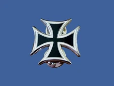 GERMAN MILITARY IRON CROSS HAT PIN LAPEL DOUBLE POST PIN WWI-WWII