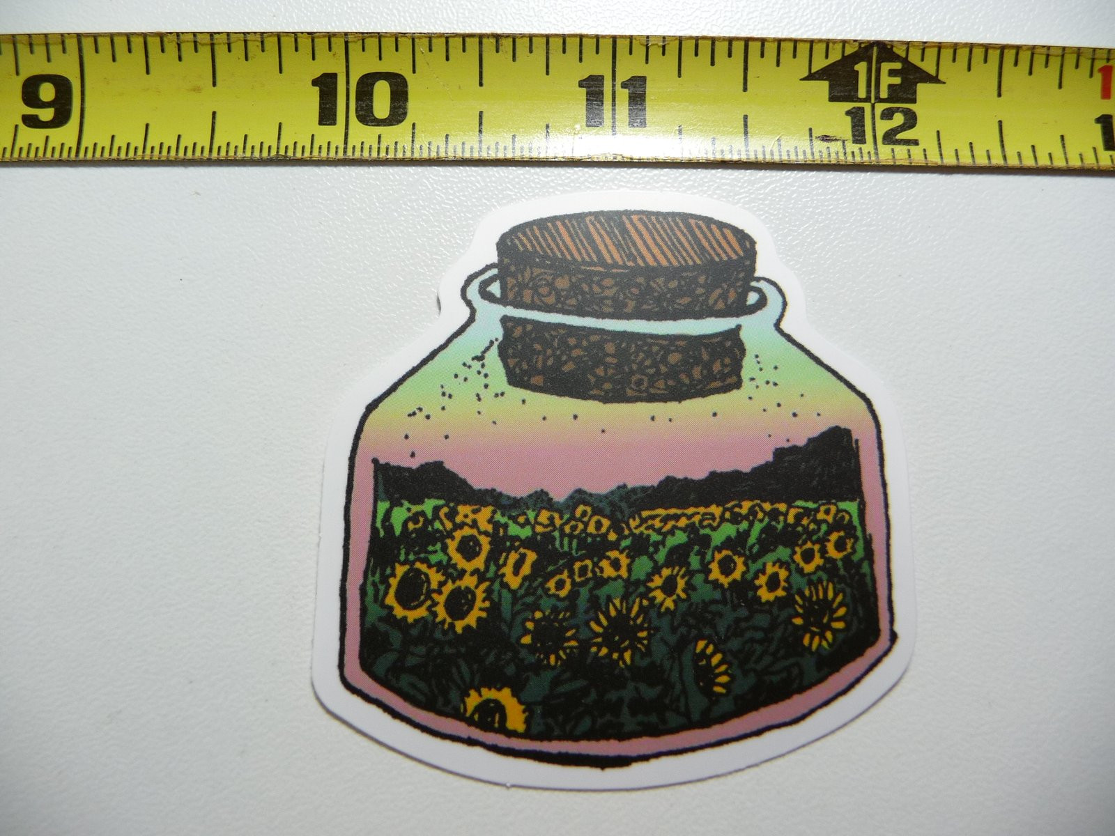 Sunflower Scene Decal Sticker for Outdoor Travel Nature Enthusiasts