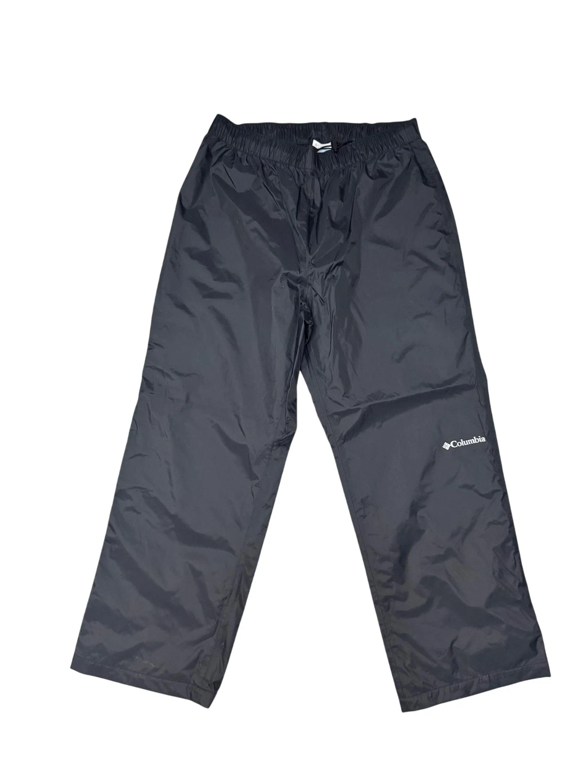 Columbia Rain Pants Mens 32x29 Black Omni-Shade Omni-Tech Waterproof Hiking