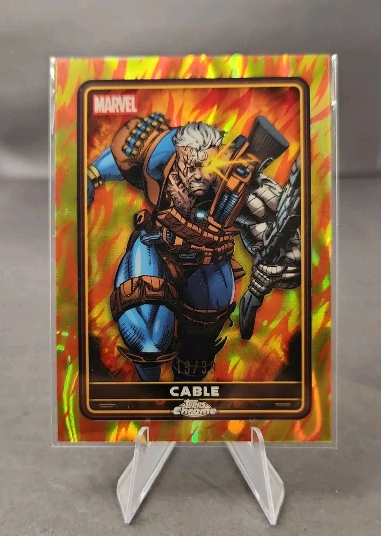 2025 Topps Chrome Marvel Cable #3 Lava Parallel /39