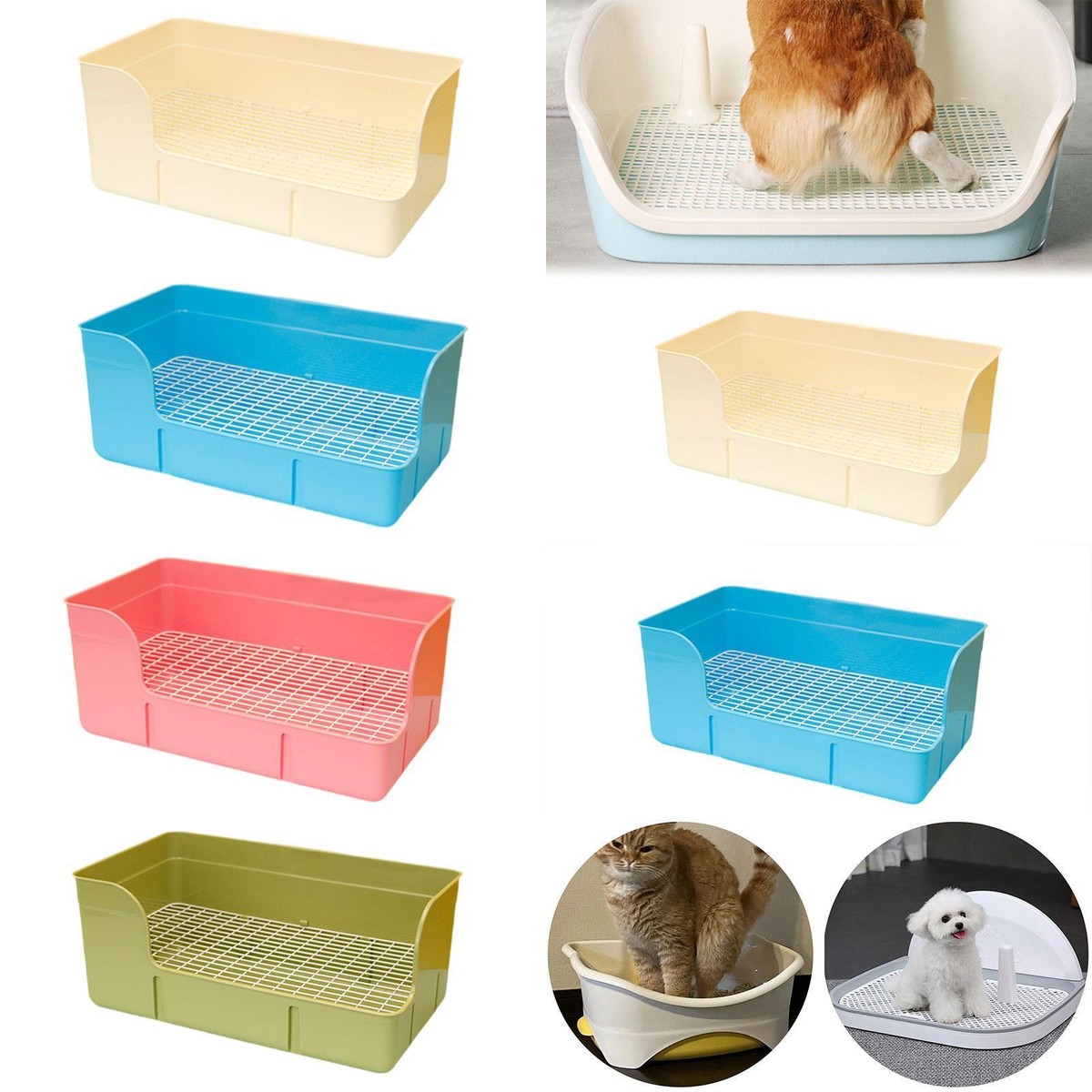 Rabbit Litter Box Cage Toilet Bedding Box for Chinchillas Hamster