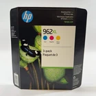 HP 3JB36BN 962XL High Yield Inkjet Cartridge - Yellow/Magenta/Cyan 3pk NEW