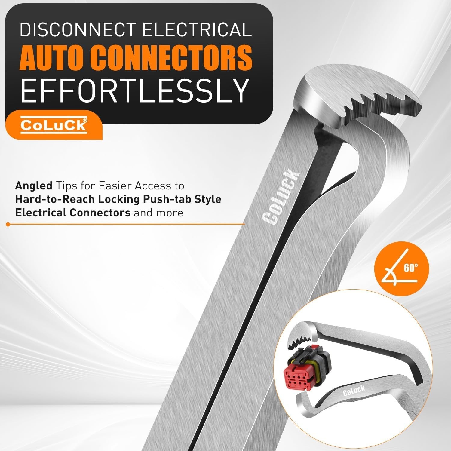 Electrical Disconnect Pliers Set 60° Connector Separator Removal Tool Automotive