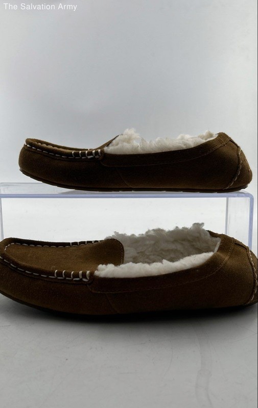 Koolaburra By Ugg Womens Lezly Brown Suede Slip-On Moccasin Slippers Size 8