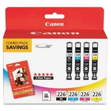 Canon CNMCLI226BCMY Original Ink Cartridge - Paper Kit Inkjet  Black