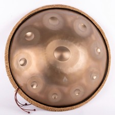 Tetra Handpan Drum D Kurd GOLD 10 Notes 440Hz 22' Stainless Steel Beginners Gift